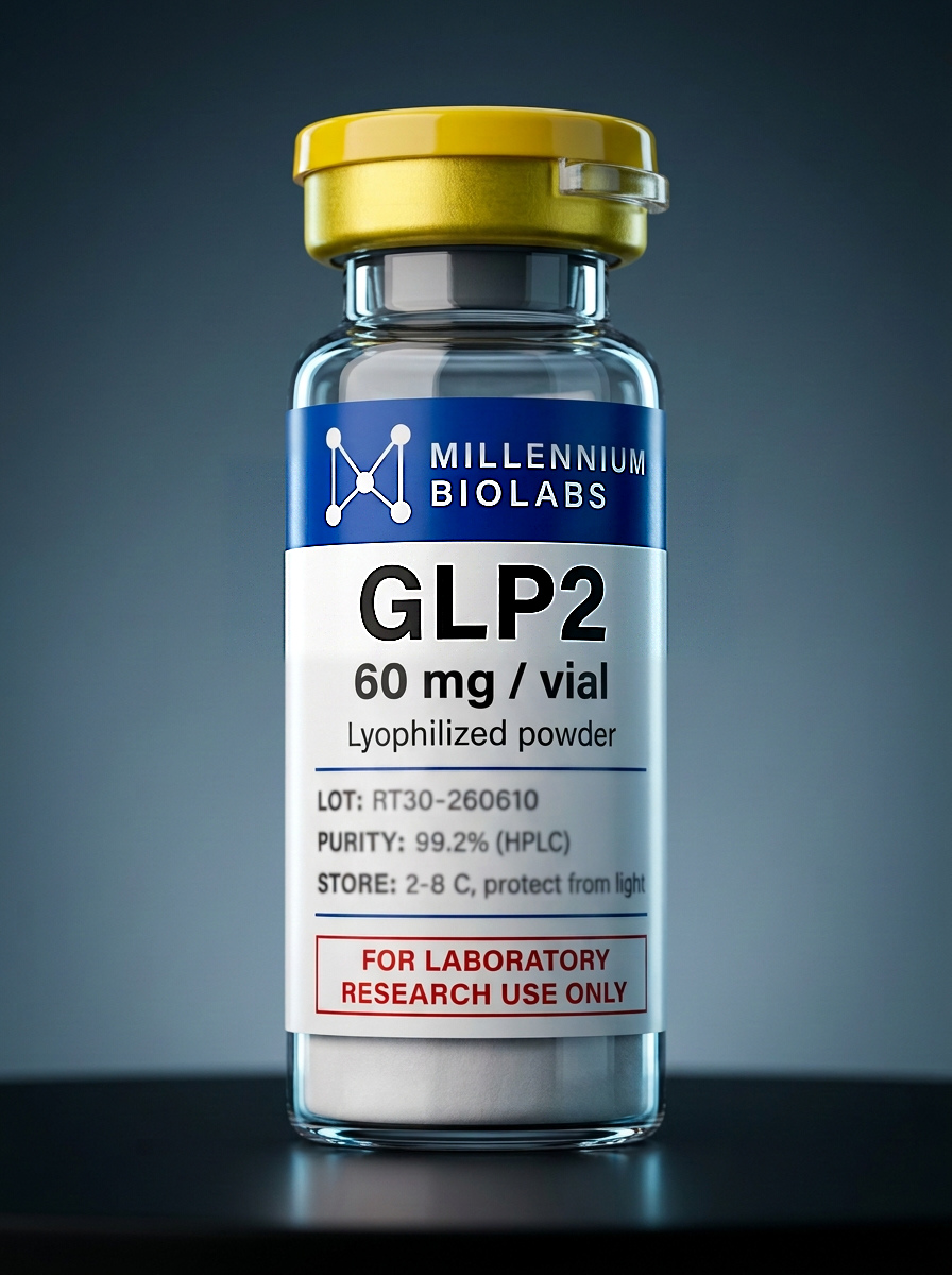 GLP2 60 mg research peptide vial